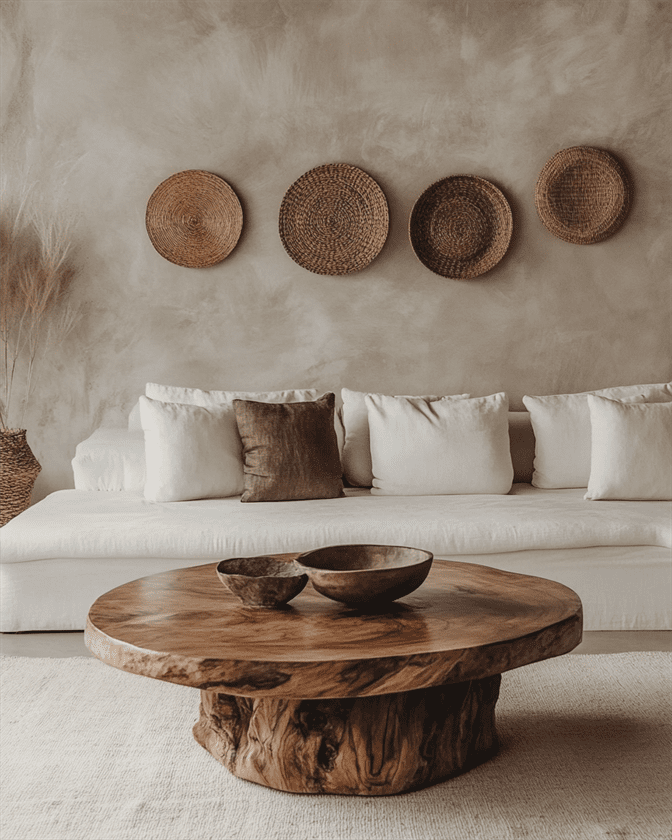 Burl Wood Coffee Table