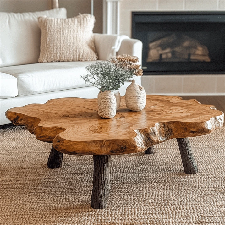 Adding Warmth and Charm to Your Living Room with a Rustic Coffee Table