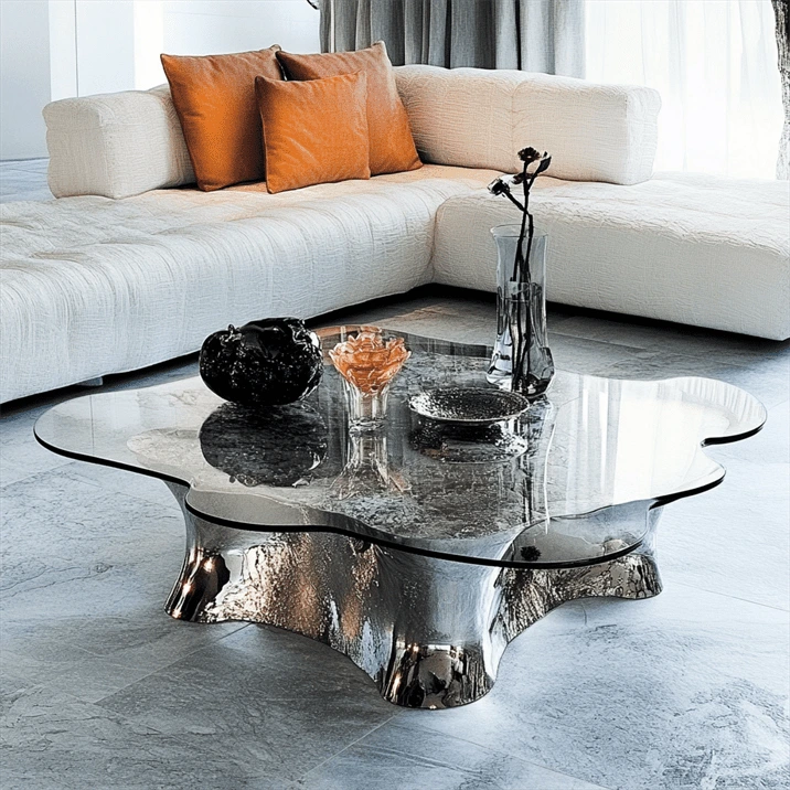 glass coffee table